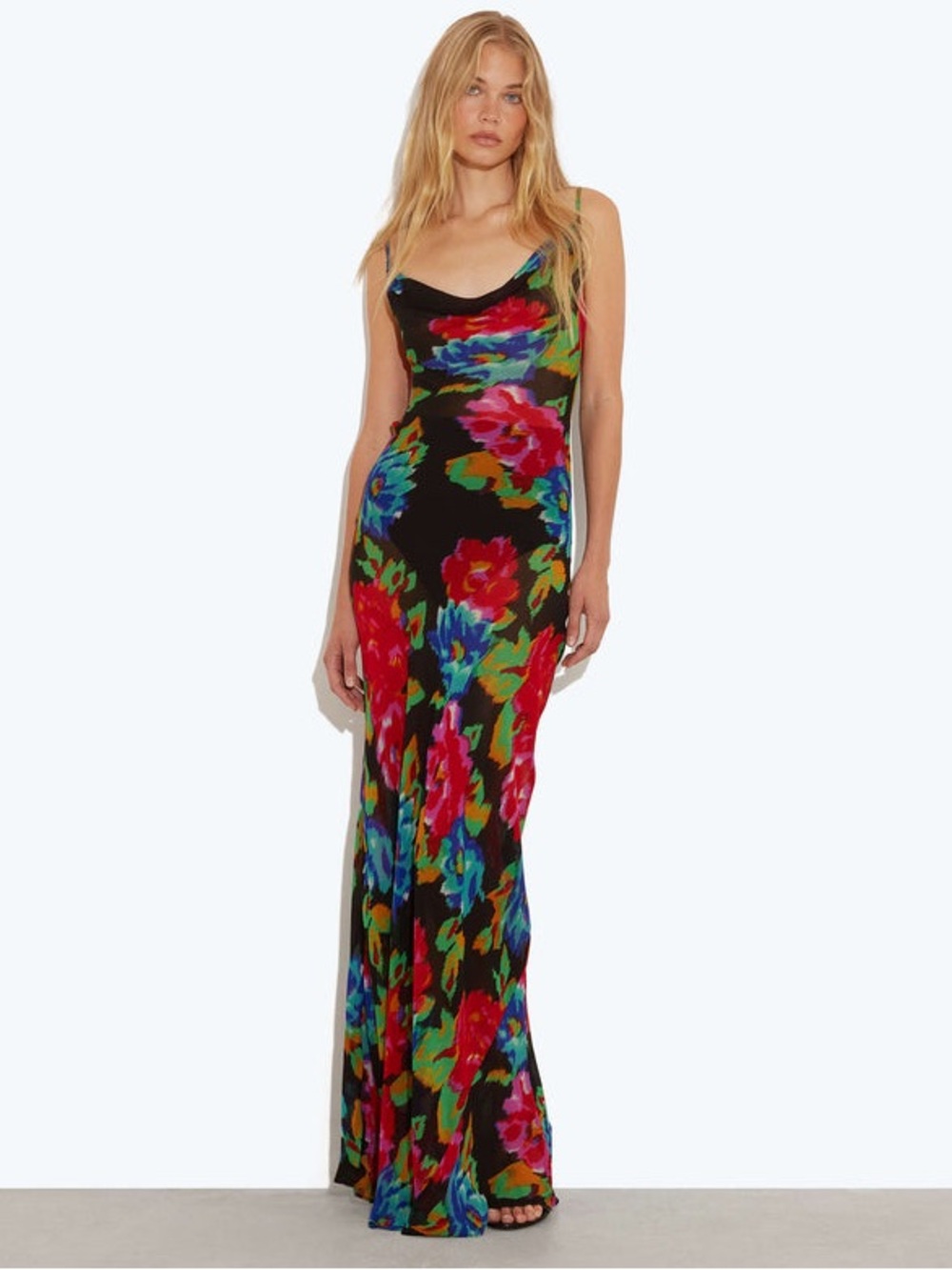 Rat & Boa Casablanca Maxi Dress in Bespoke R&B Floral Print XS